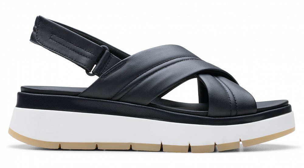 Clarks Γυναικεία Πλατφόρμα Tuscan Cross 26182233 Μαύρο