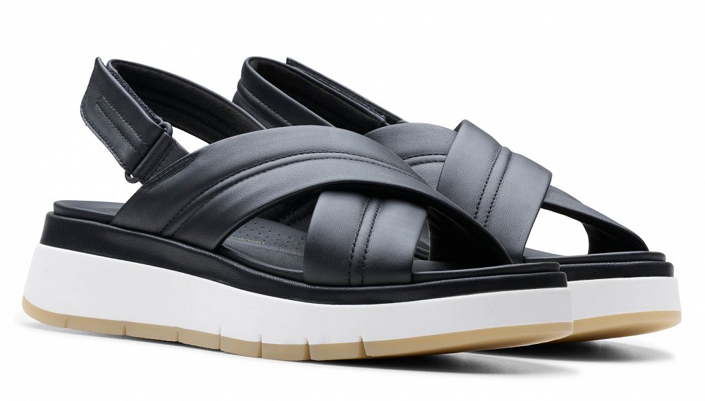 Clarks Γυναικεία Πλατφόρμα Tuscan Cross 26182233 Μαύρο