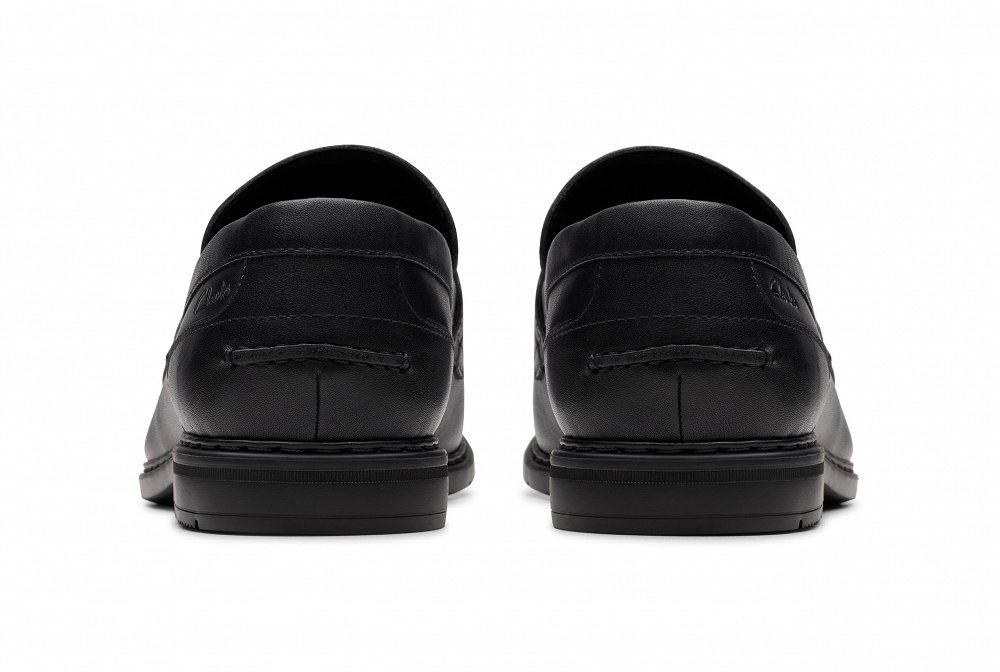 Clarks Ανδρικά Δερμάτινα Loafers Banbury Lo 26183661 Black Leather