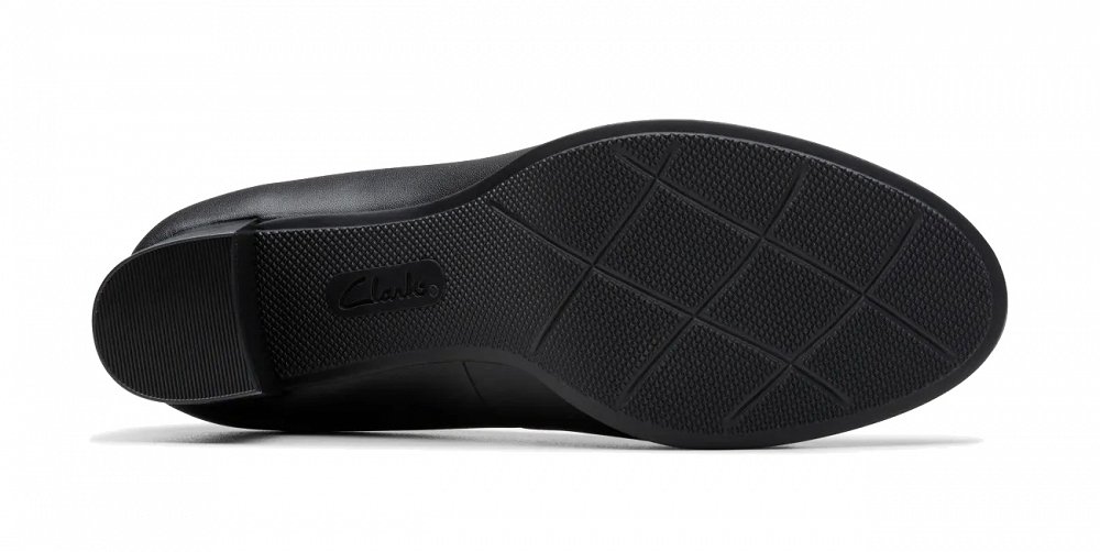 Clarks Γυναικεία Δερμάτινη Γόβα Bayla Carly 26184303 Black Leather