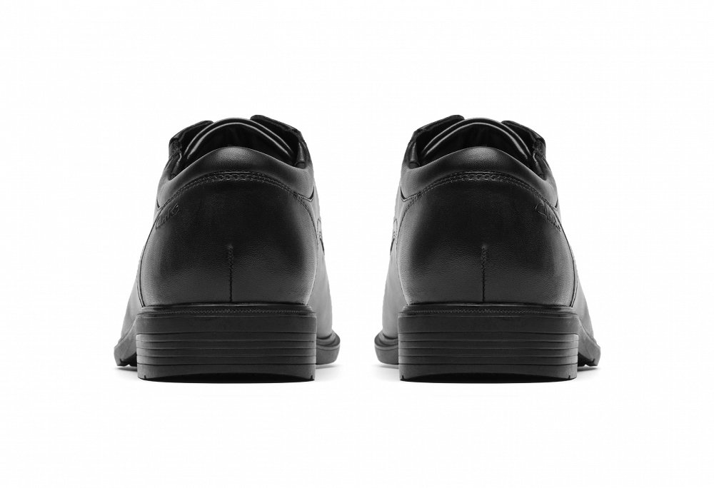 Clarks Ανδρικά Δετά Παπούτσια Steadwell Lace 26184679 Black Leather