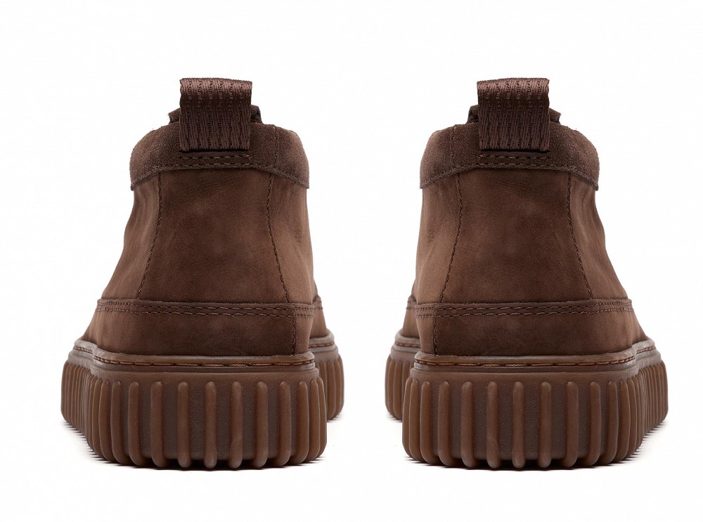 Clarks Ανδρικό Casual Μποτάκι Torhill LaceHi 26184694 Dark Brown Nubuck