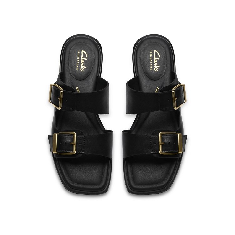 Clarks Γυναικείο Δερμάτινο Flat Πέδιλο Ariany Bay
