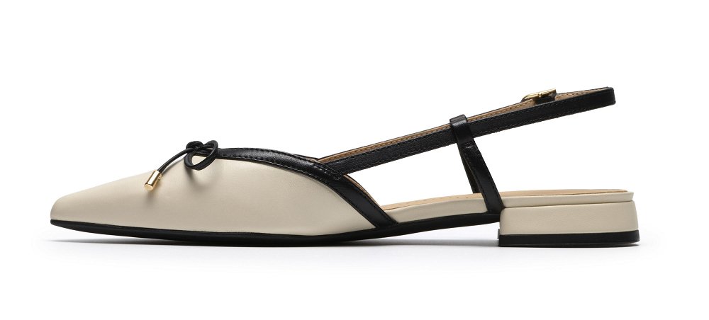 Clarks Δερμάτινη Γόβα Sensa15 Bow 26186115 Cream Leather