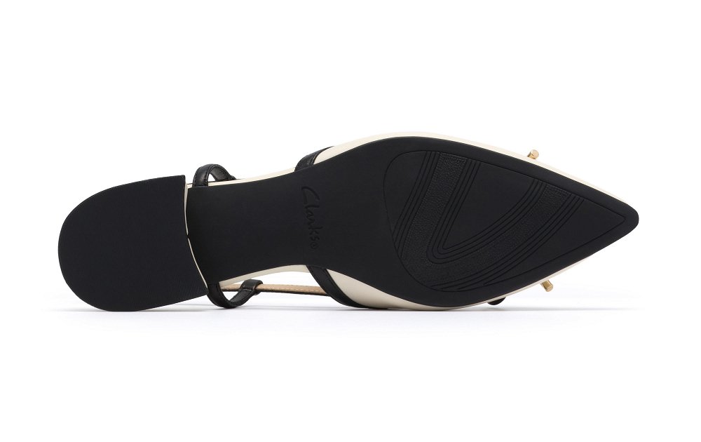 Clarks Δερμάτινη Γόβα Sensa15 Bow 26186115 Cream Leather