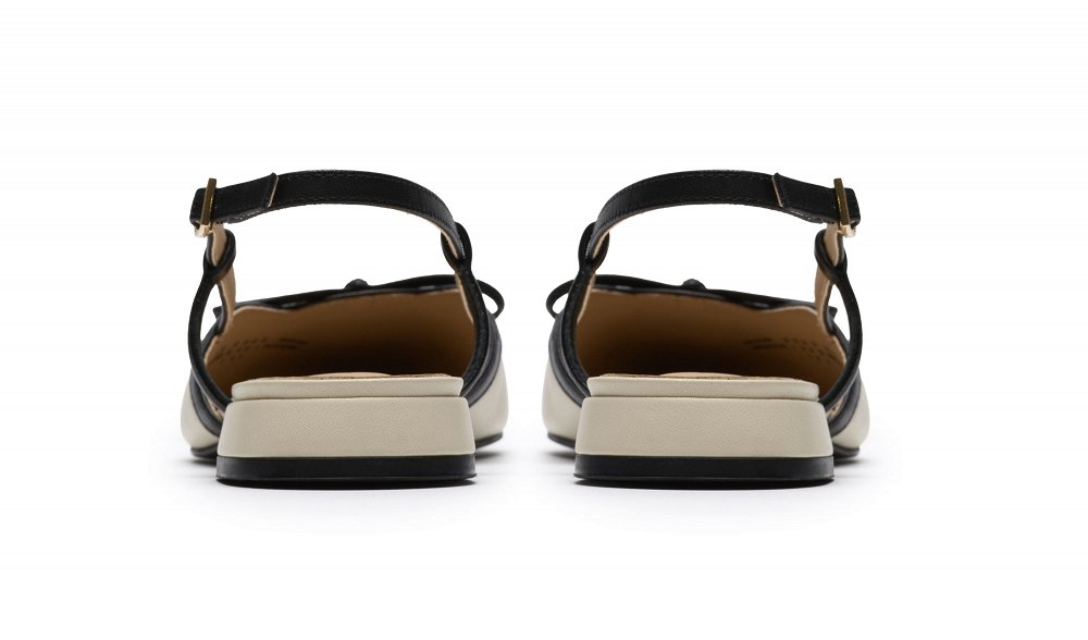Clarks Δερμάτινη Γόβα Sensa15 Bow 26186115 Cream Leather