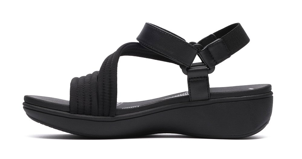 Clarks Γυναικείο Cloudsteppers Πέδιλο Brinkley Rae Sun 26186834 Μαύρο