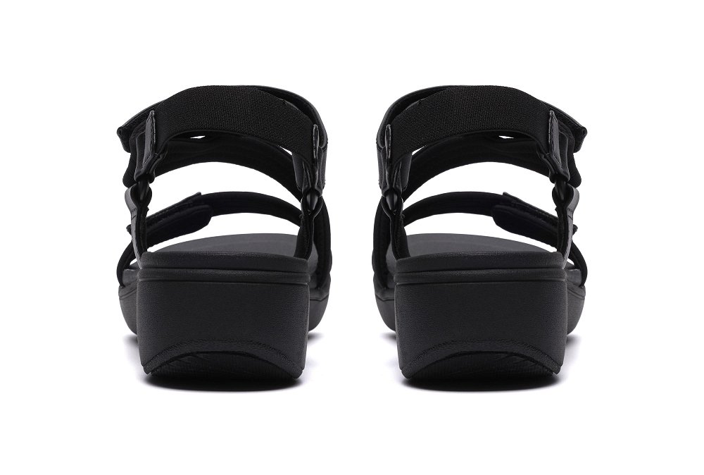 Clarks Γυναικείο Cloudsteppers Πέδιλο Brinkley Rae Sun 26186834 Μαύρο
