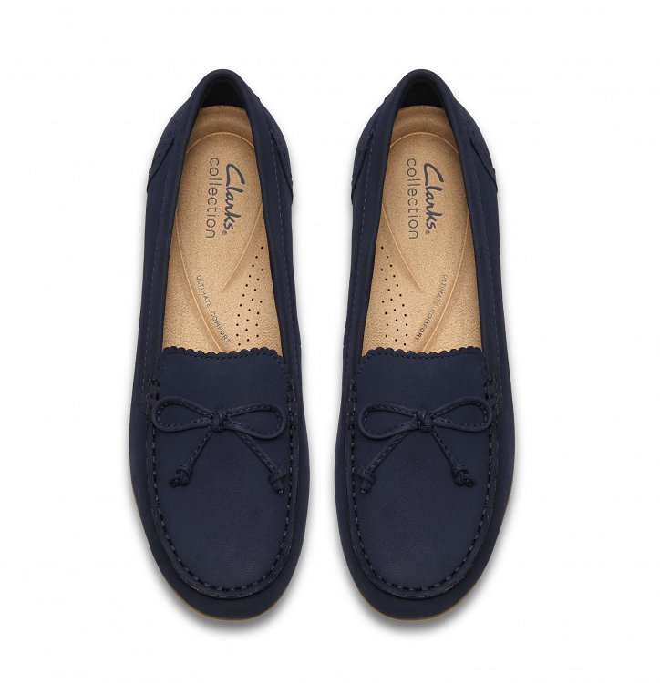 Clarks Γυναικείο Δερμάτινο Μοκασίνι Elliote Sail