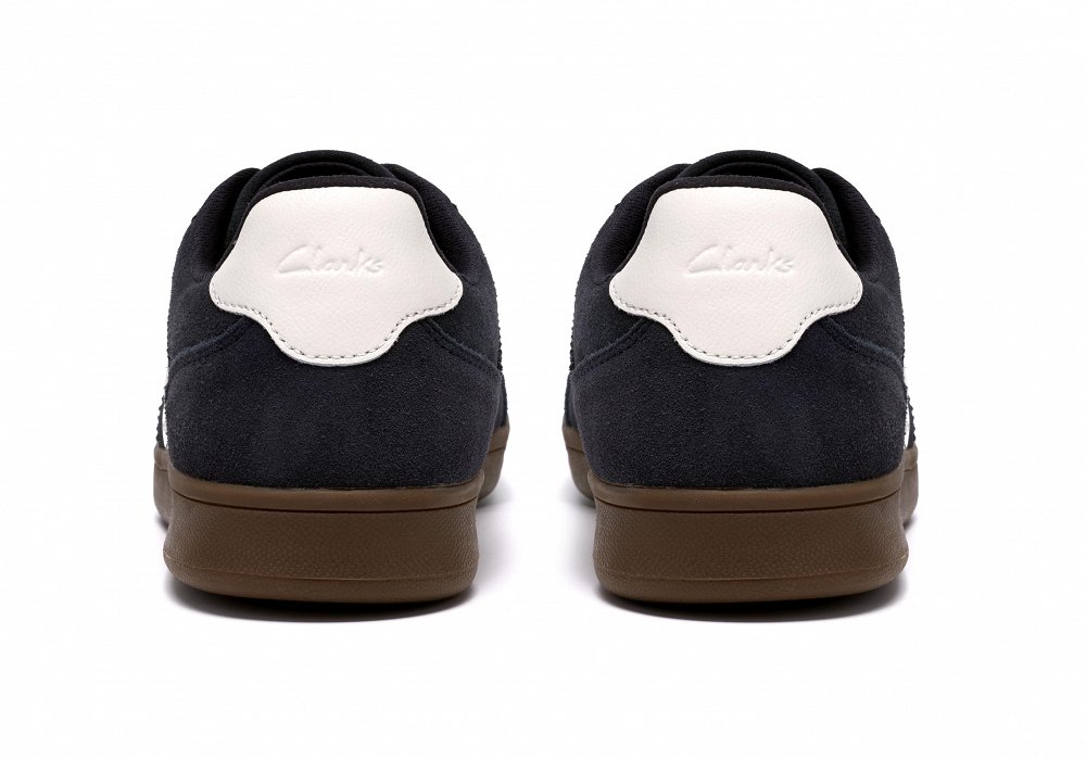 Clarks Ανδρικό Δερμάτινο Sneaker Seco Speed 26187824 Navy Suede