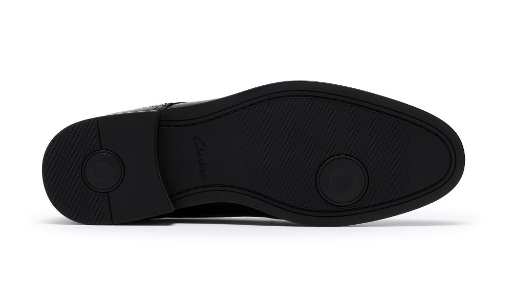 Clarks Ανδρικά Δετά Παπούτσια Bowburn Lace 26189035 Black Leather