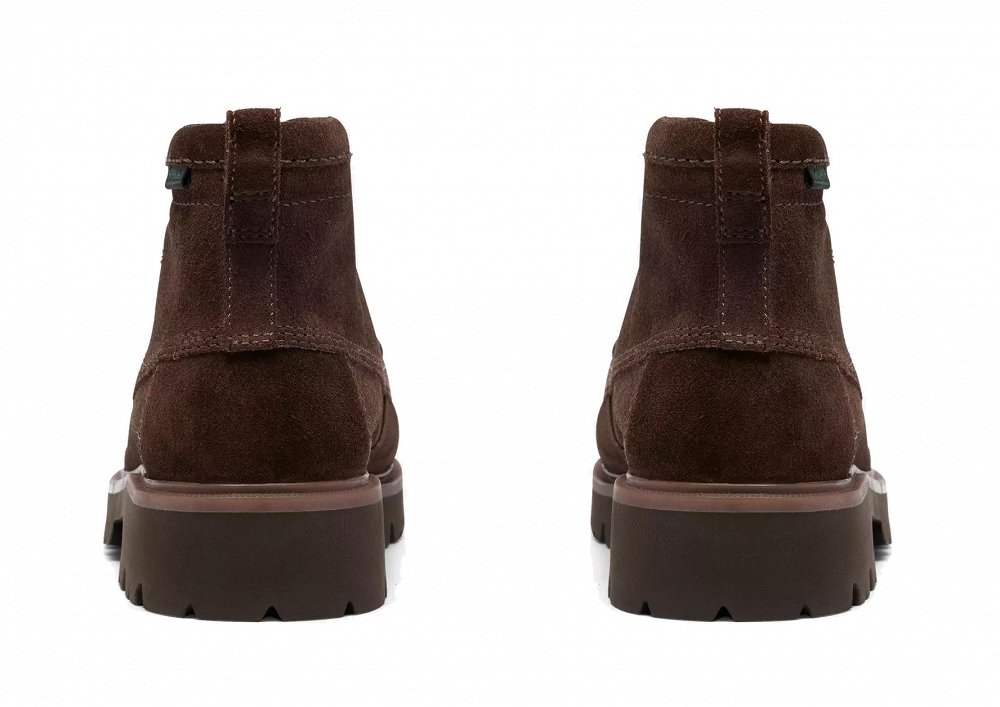 Clarks Ανδρικά Δερμάτινα Μποτάκια Cleyhill Hi 26320159 Brown Suede