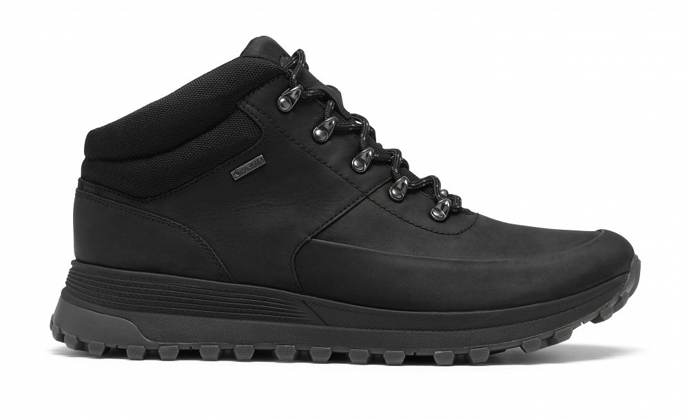 Clarks Ανδρικό Δερμάτινο Αδιάβροχο Μποτάκι ATL Trek Mid GTX 26328024 Μαύρο