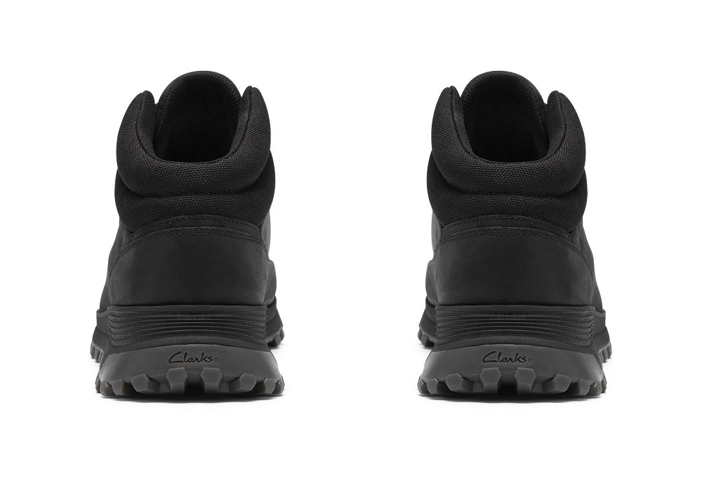 Clarks Ανδρικό Δερμάτινο Αδιάβροχο Μποτάκι ATL Trek Mid GTX 26328024 Μαύρο