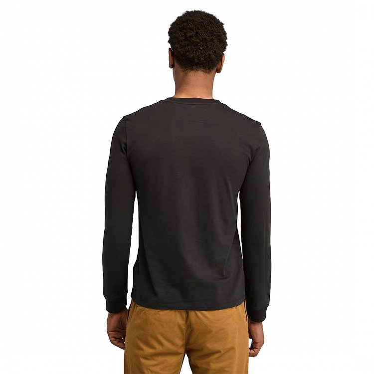 Timberland Ανδρικό Μακρυμάνικο T-Shirt A2BQ3 Χ65 Μαύρο