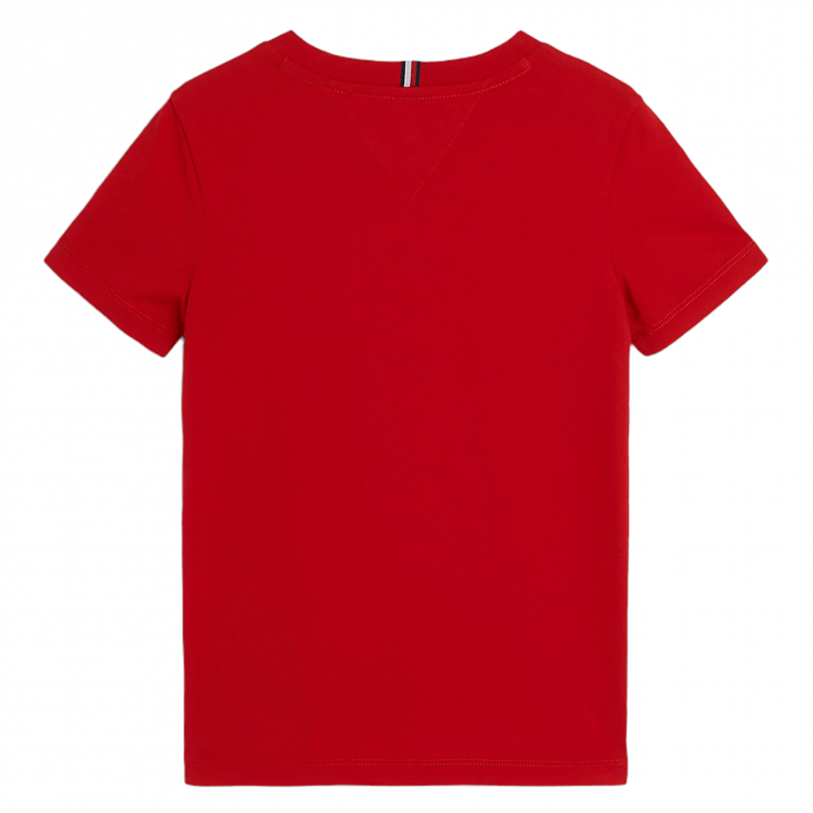Tommy Hilfiger th Logo Tee Desert Sky Deep Crimson KB0KB08201 XNL Red