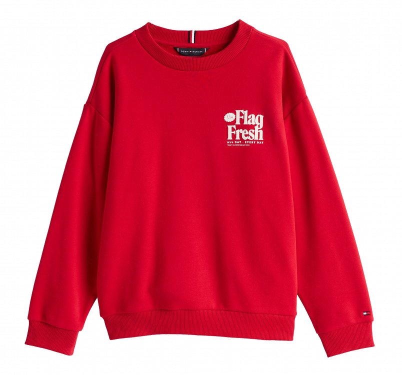 Tommy Hilfiger Παιδική Μπλούζα Για Αγόρια KB0KB09596s XLD Κόκκινο