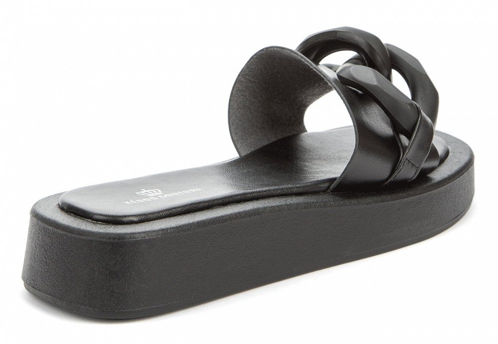 KEDDO London Γυναικείο flat Sandal 837950/01-08E Black