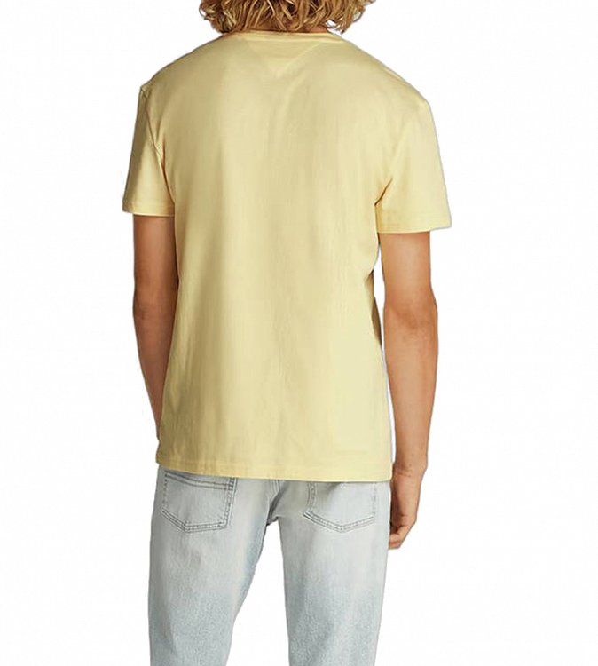 Tommy Hilfiger Ανδρικό T-Shirt Linear Logo DM0DM20744 ZGA Κίτρινο