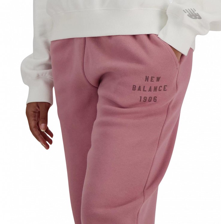 New Balance Icon Collegiate Fleece Jogger WP41508 Rosewood