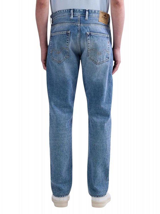 Replay Grover Strraight Fit Jeans MA972 .000.886 0C2 Μπλε
