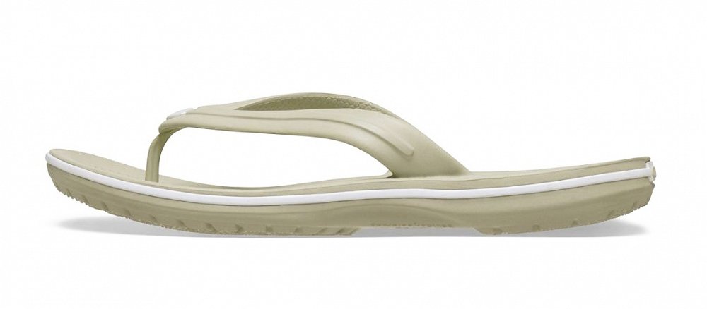 Crocs Γυναικεία Σαγιονάρα Crocband Flip 11033-1WY Μπεζ