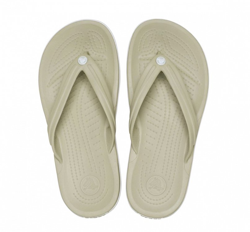 Crocs Γυναικεία Σαγιονάρα Crocband Flip 11033-1WY Μπεζ