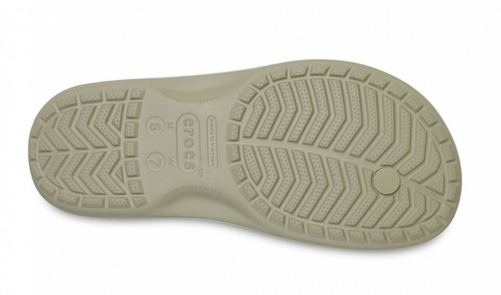 Crocs Γυναικεία Σαγιονάρα Crocband Flip 11033-1WY Μπεζ