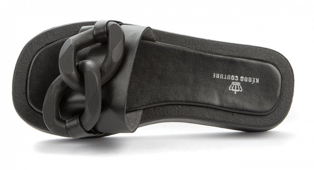 KEDDO London Γυναικείο flat Sandal 837950/01-08E Black