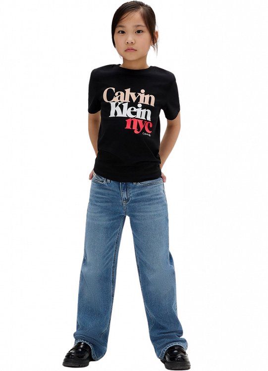 Calvin Klein Παιδικό T-Shirt Για Κορίτσια IG0IG02991 BEH Μαύρο