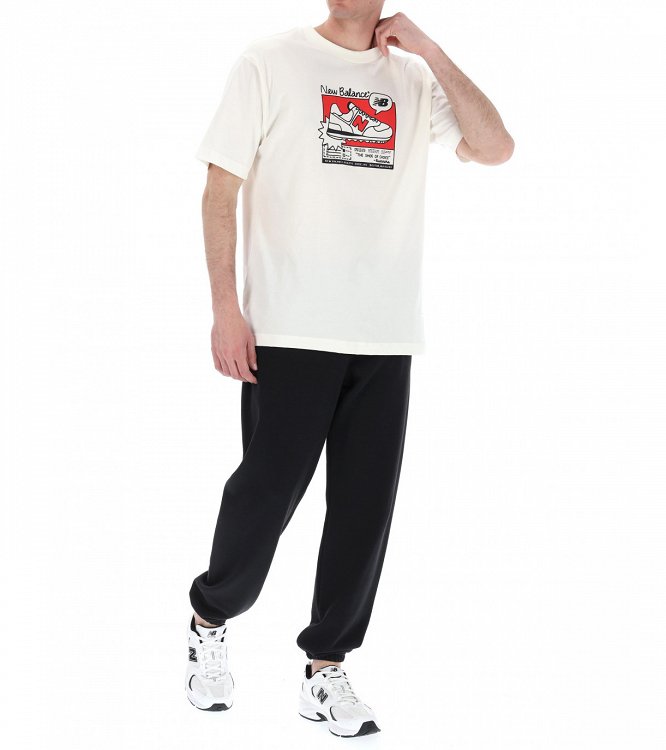 New Balance Ανδρικό T-Shirt Sport Essentials AD MT41593 Μπεζ