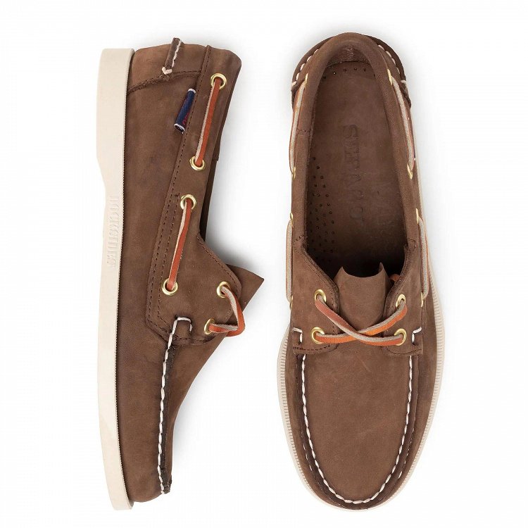 Sebago Docksides Portland Nubuck 7000GA0 ACO Dk Brown