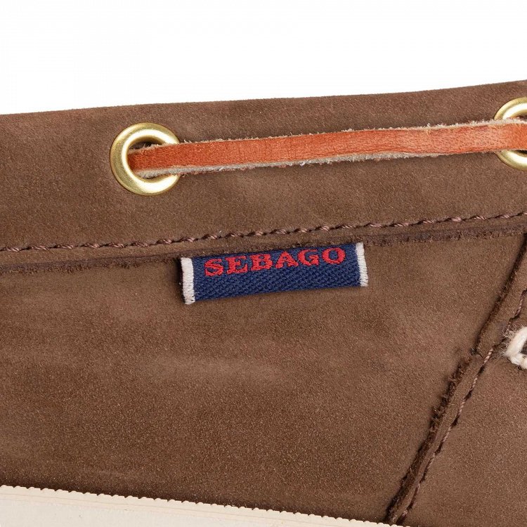 Sebago Docksides Portland Nubuck 7000GA0 ACO Dk Brown