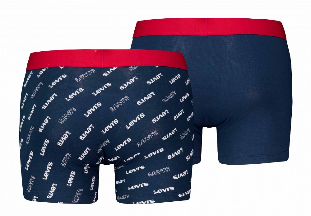 Levi's® Σετ 2 Ανδρικά Εσώρουχα Boxer Brief 701227428 004 Blue/White/Red
