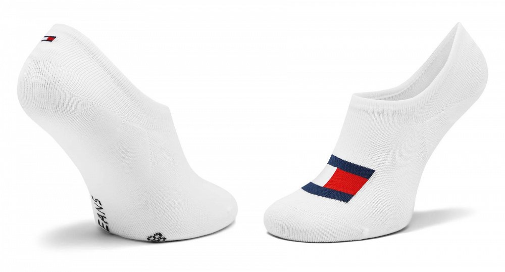 Tommy Hilfiger Σετ 2 Ζευγάρια Κοντές Κάλτσες 701228224 001 Λευκό