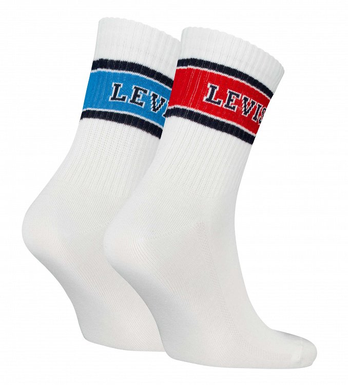 Levi's® Σετ 2 Ζευγάρια Short Sock Κάλτσες 701229565 002 Λευκό