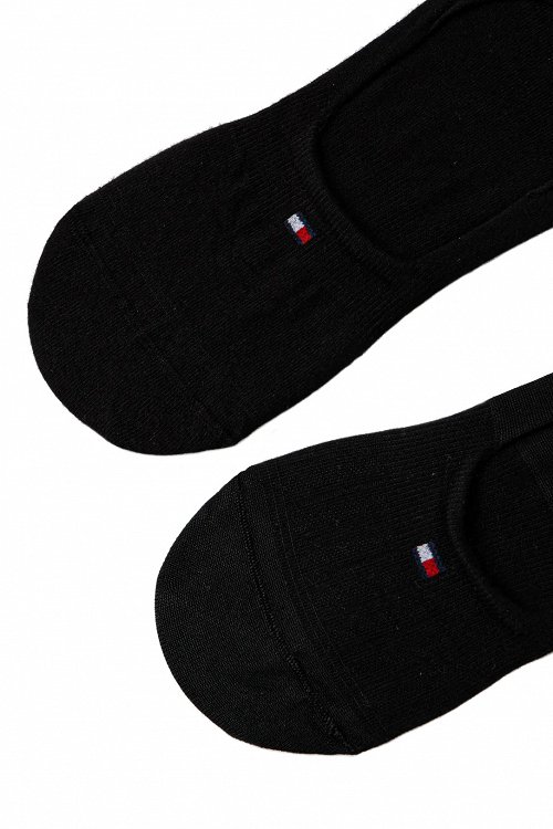 Tommy Hilfiger Σετ 2 Ζευγάρια Κάλτσες Κοντές 701233710 001 Μαύρο
