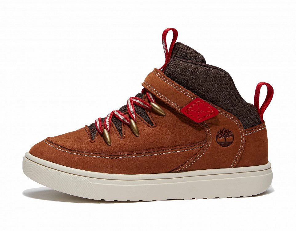 Timberland Παιδικό Μποτάκι Για Αγόρια Lisbon Street A5RMN A4H Καφέ