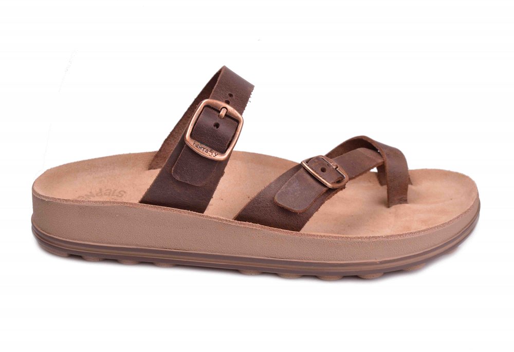 Fantasy Sandals Δερμάτινο Flat Caterina S346