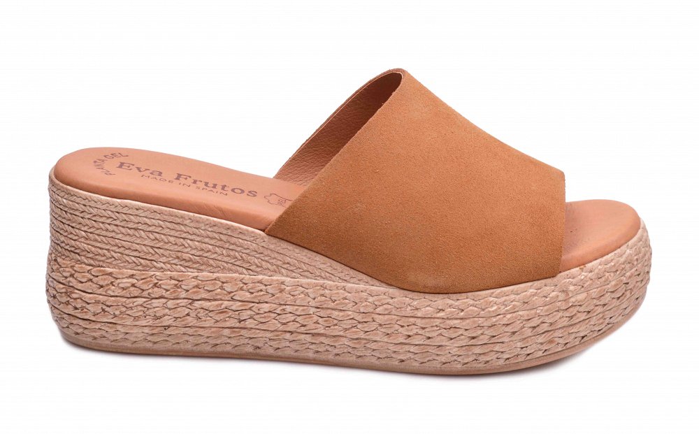 Eva Frutos Δερμάτινο Mule 3767 Ταμπά