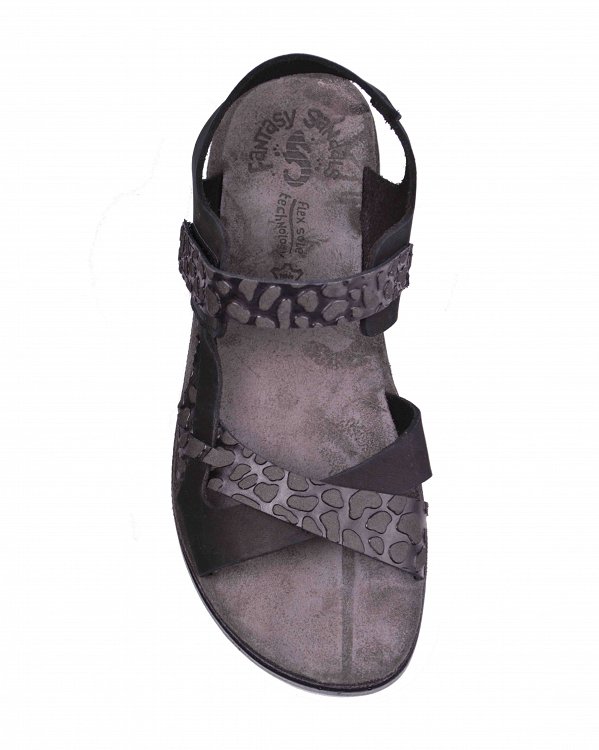Fantasy Sandals Γυναικείο Πέδιλο S9053 Marianna Black Mosaic