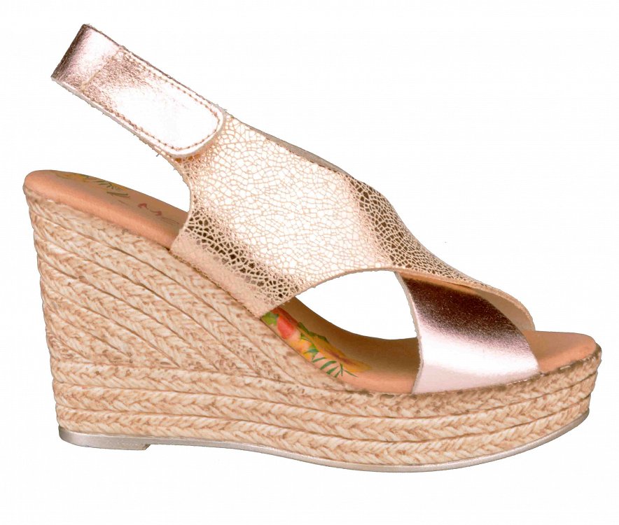 Marila Shoes 748-7033-28 Ροζ/Χρυσο