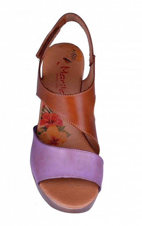 Δερματινα Ανατομικα Πεδιλα Marila Shoes 748/5001-24