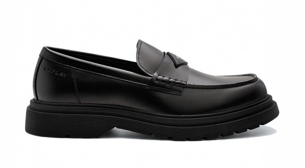 Replay Ανδρικό Loafer Pierce Lab GMC1H.000.C0200S C098 Μαύρο