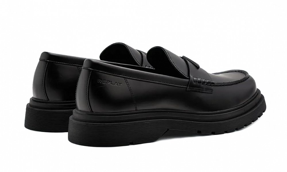 Replay Ανδρικό Loafer Pierce Lab GMC1H.000.C0200S C098 Μαύρο