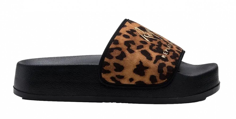 Replay Γυναικεία Παντόφλα New Lotty Wild GWF1H.000.C0038T Λεοπάρ