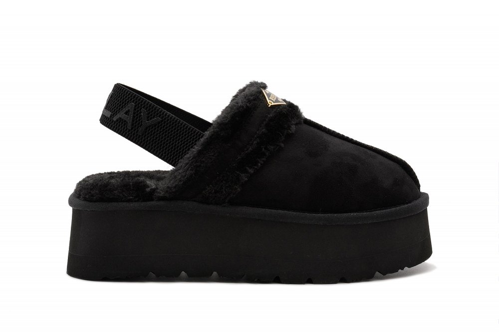 Replay Γυναικεία Παντόφλα Με Γούνα Chic Vibe GWF5A.000.C0202T