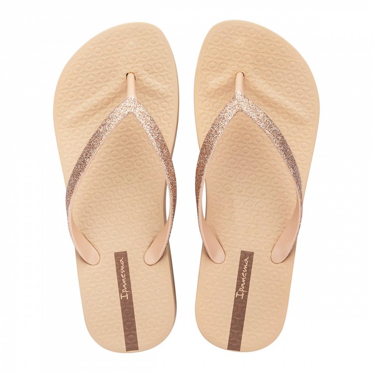 Ipanema Mesh Chic Plat Fem 83386-BD734 Beige/Glitter Beige