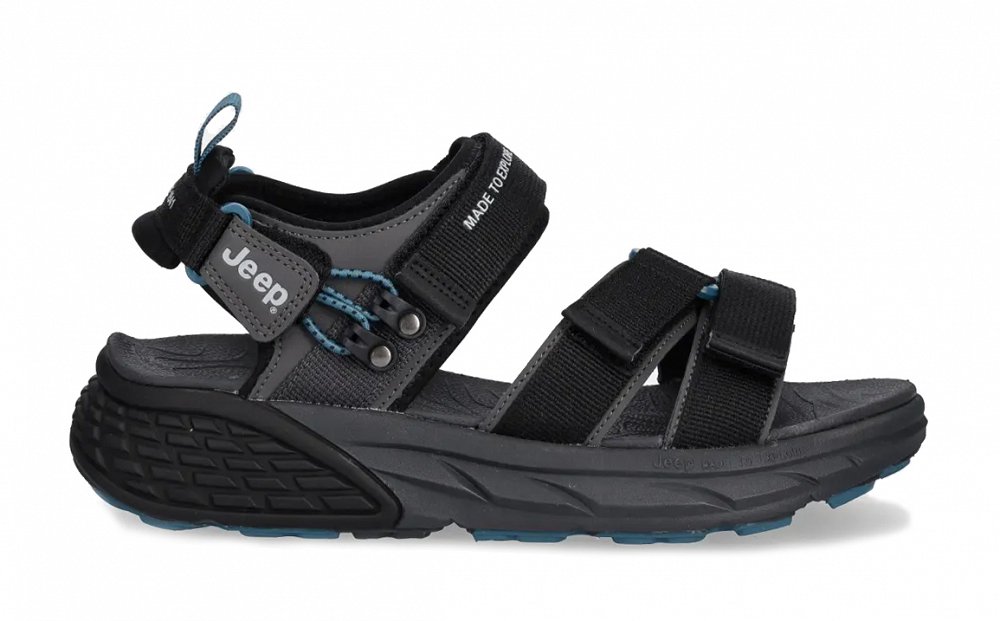 Jeep Ανδρικό Σανδάλι Groove Sandal JM61130A Μαύρο