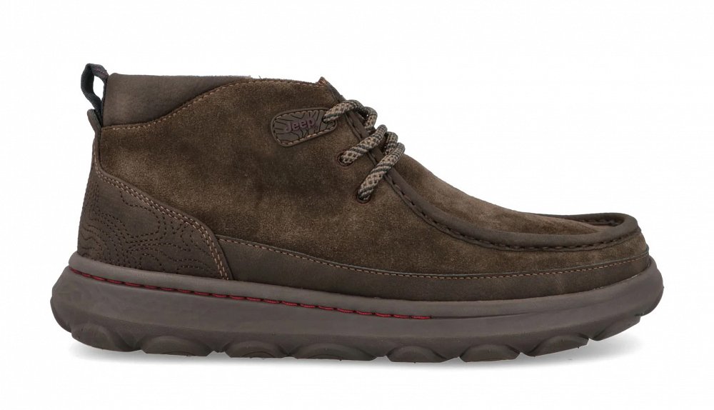 Jeep Ανδρικό Δερμάτινο Μποτάκι Kauai Wallabee Mid JM62021A